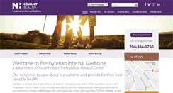 Desktop Screenshot of nhpresbyterianinternalmedicine.org